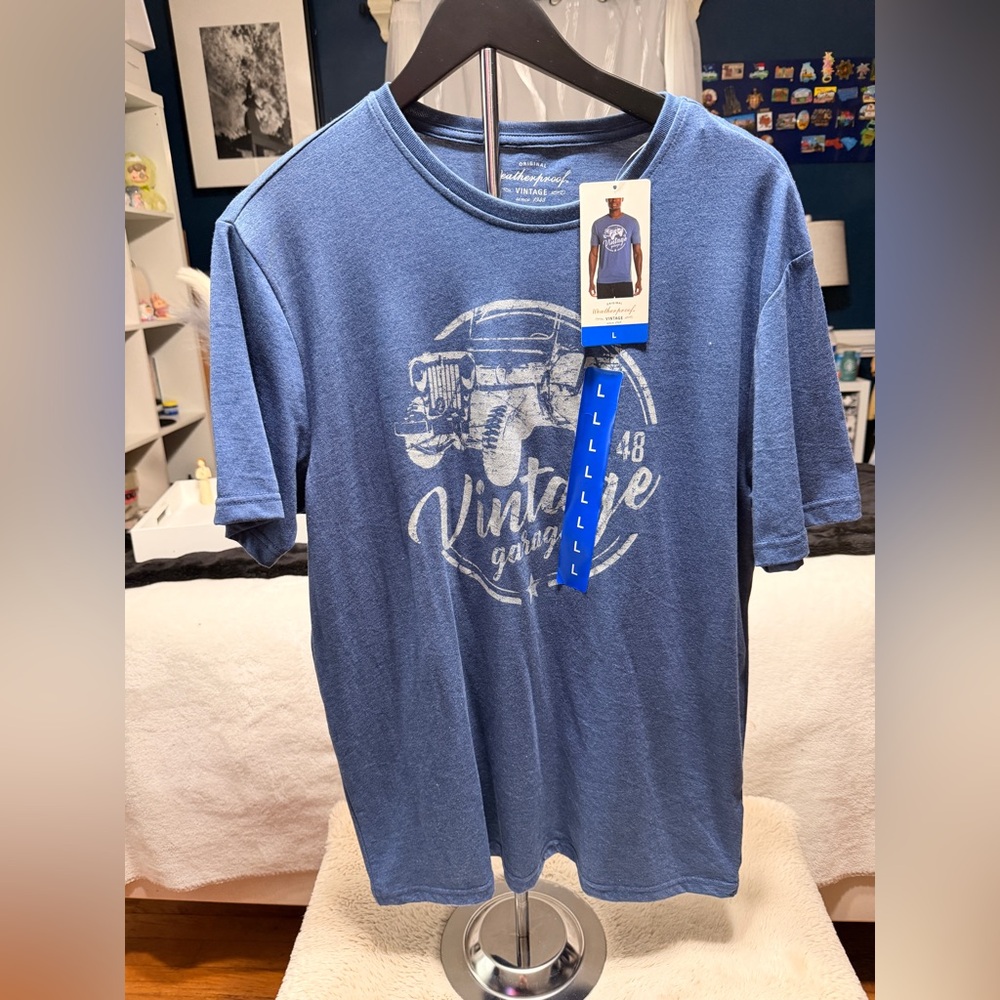 Vintage Blue Graphic Tee